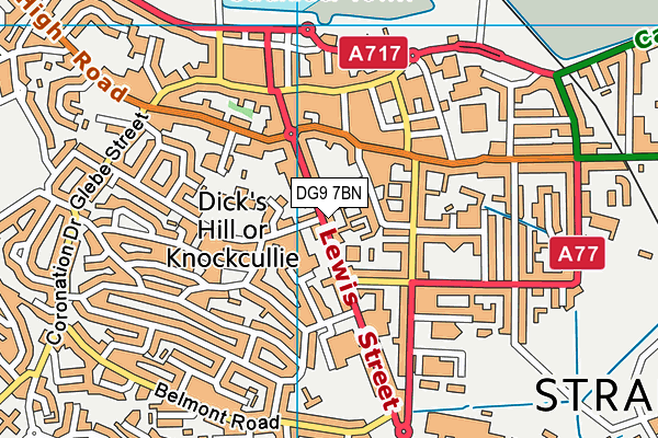 DG9 7BN map - OS VectorMap District (Ordnance Survey)