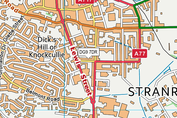 DG9 7DR map - OS VectorMap District (Ordnance Survey)