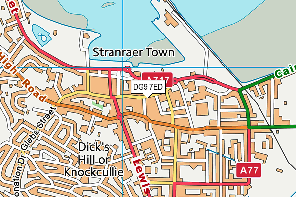 DG9 7ED map - OS VectorMap District (Ordnance Survey)