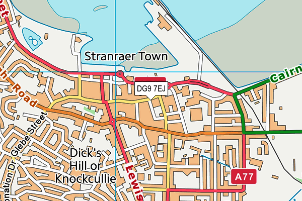 DG9 7EJ map - OS VectorMap District (Ordnance Survey)