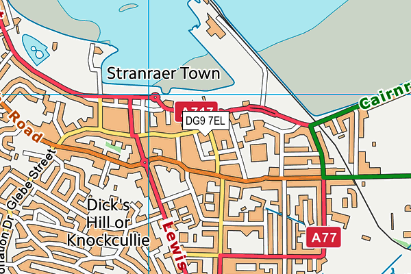 DG9 7EL map - OS VectorMap District (Ordnance Survey)