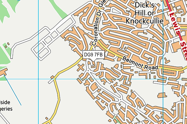 DG9 7FB map - OS VectorMap District (Ordnance Survey)