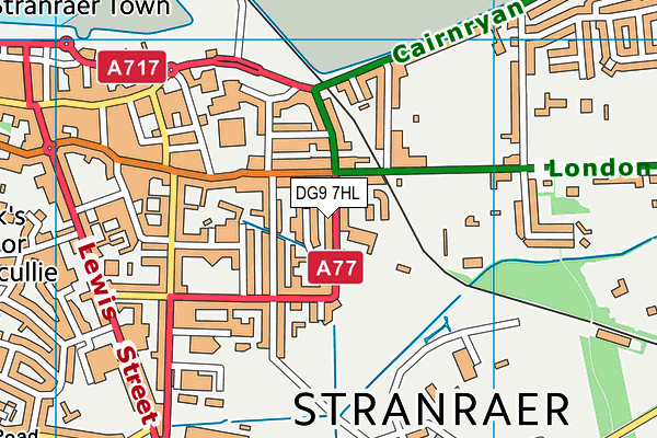 DG9 7HL map - OS VectorMap District (Ordnance Survey)