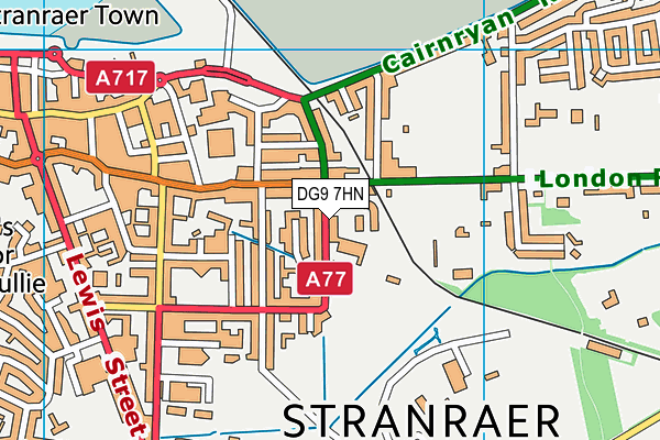 DG9 7HN map - OS VectorMap District (Ordnance Survey)