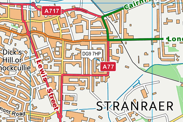 DG9 7HP map - OS VectorMap District (Ordnance Survey)