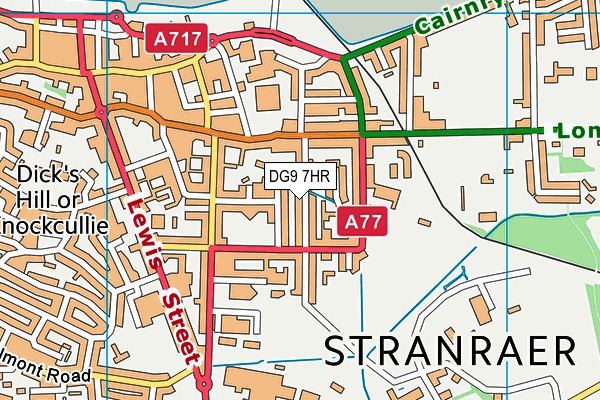 DG9 7HR map - OS VectorMap District (Ordnance Survey)
