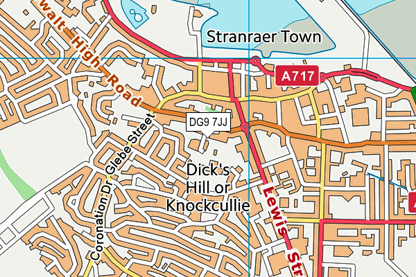 DG9 7JJ map - OS VectorMap District (Ordnance Survey)