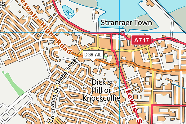DG9 7JL map - OS VectorMap District (Ordnance Survey)