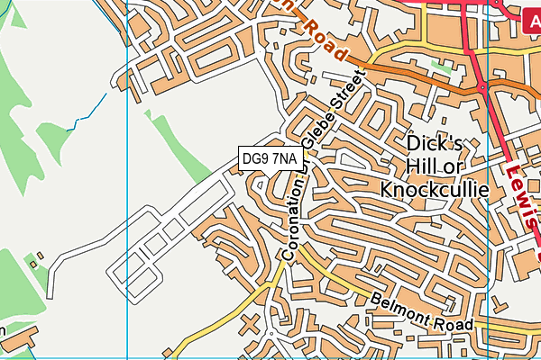 DG9 7NA map - OS VectorMap District (Ordnance Survey)