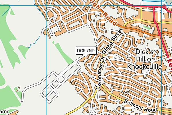 DG9 7ND map - OS VectorMap District (Ordnance Survey)