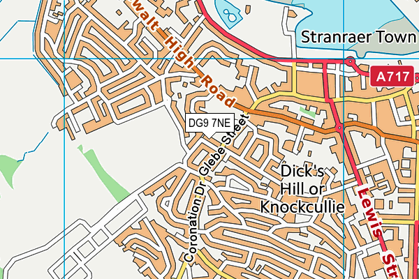 DG9 7NE map - OS VectorMap District (Ordnance Survey)