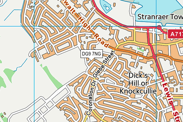 DG9 7NG map - OS VectorMap District (Ordnance Survey)