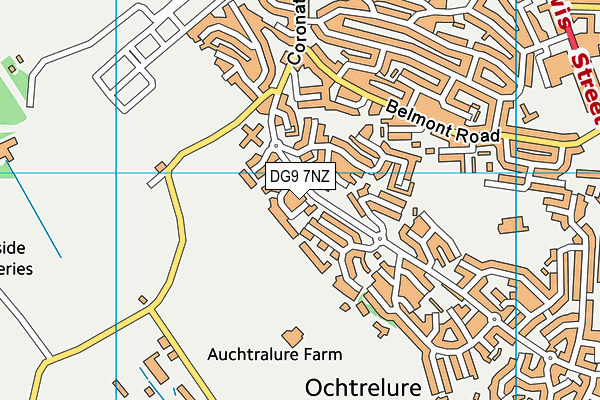 DG9 7NZ map - OS VectorMap District (Ordnance Survey)