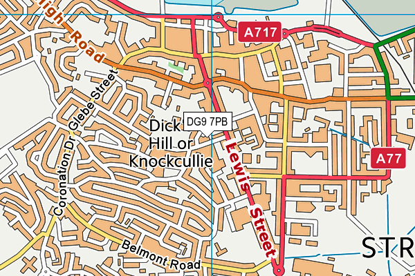 DG9 7PB map - OS VectorMap District (Ordnance Survey)