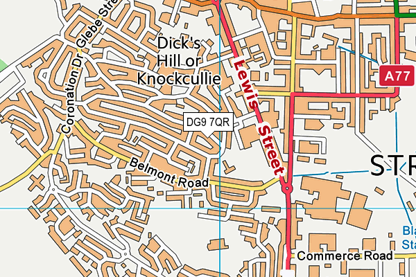 DG9 7QR map - OS VectorMap District (Ordnance Survey)