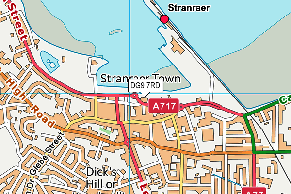 DG9 7RD map - OS VectorMap District (Ordnance Survey)