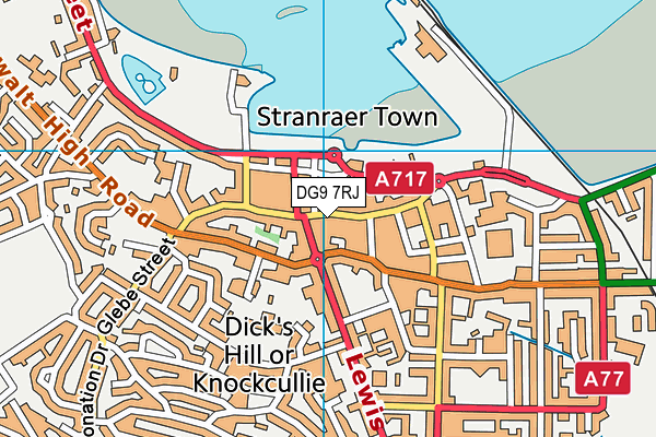DG9 7RJ map - OS VectorMap District (Ordnance Survey)