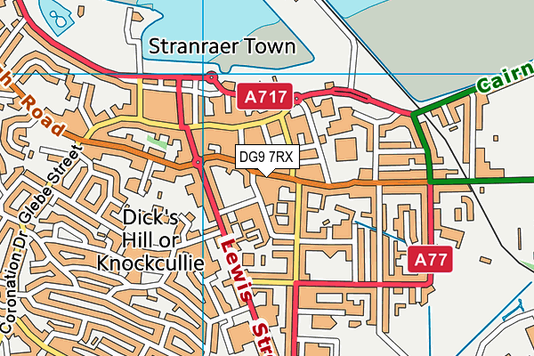 DG9 7RX map - OS VectorMap District (Ordnance Survey)