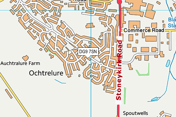 DG9 7SN map - OS VectorMap District (Ordnance Survey)
