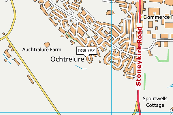 DG9 7SZ map - OS VectorMap District (Ordnance Survey)