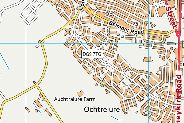 DG9 7TG map - OS VectorMap District (Ordnance Survey)