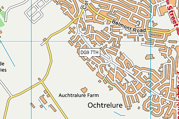DG9 7TH map - OS VectorMap District (Ordnance Survey)