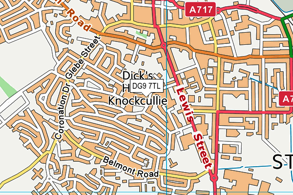 DG9 7TL map - OS VectorMap District (Ordnance Survey)