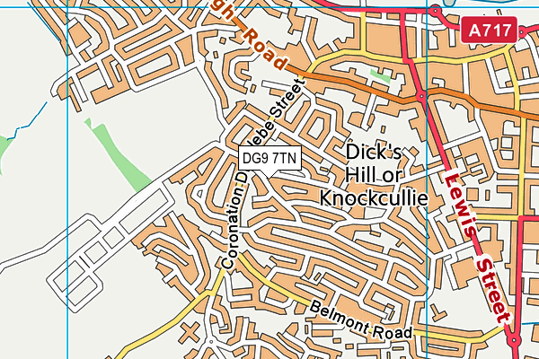 DG9 7TN map - OS VectorMap District (Ordnance Survey)