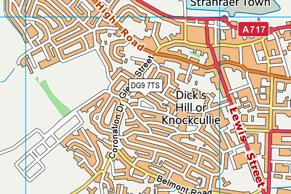 DG9 7TS map - OS VectorMap District (Ordnance Survey)
