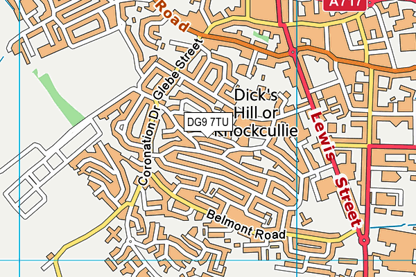 DG9 7TU map - OS VectorMap District (Ordnance Survey)