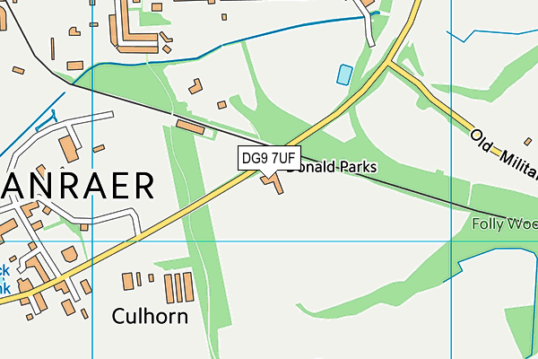 DG9 7UF map - OS VectorMap District (Ordnance Survey)