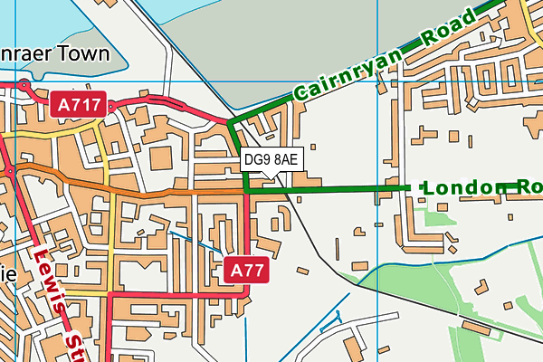 DG9 8AE map - OS VectorMap District (Ordnance Survey)