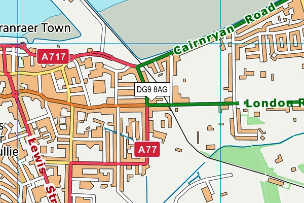 DG9 8AG map - OS VectorMap District (Ordnance Survey)