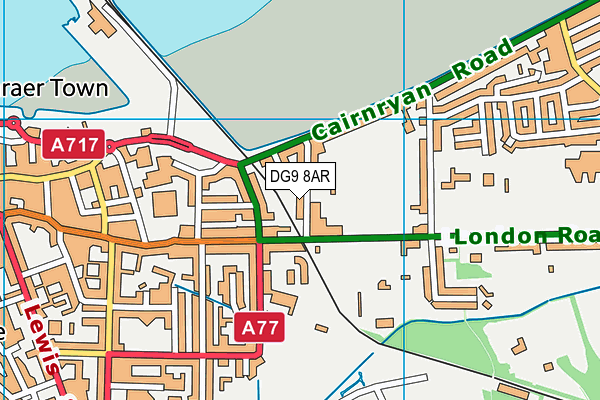 DG9 8AR map - OS VectorMap District (Ordnance Survey)