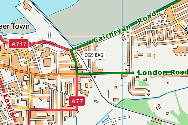 DG9 8AS map - OS VectorMap District (Ordnance Survey)
