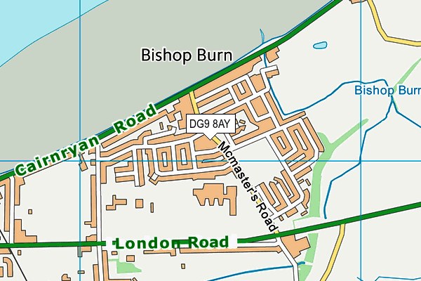 DG9 8AY map - OS VectorMap District (Ordnance Survey)