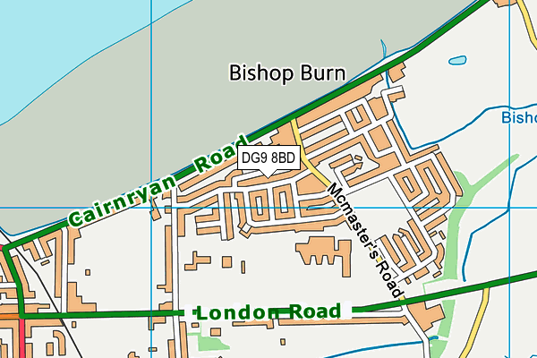 DG9 8BD map - OS VectorMap District (Ordnance Survey)