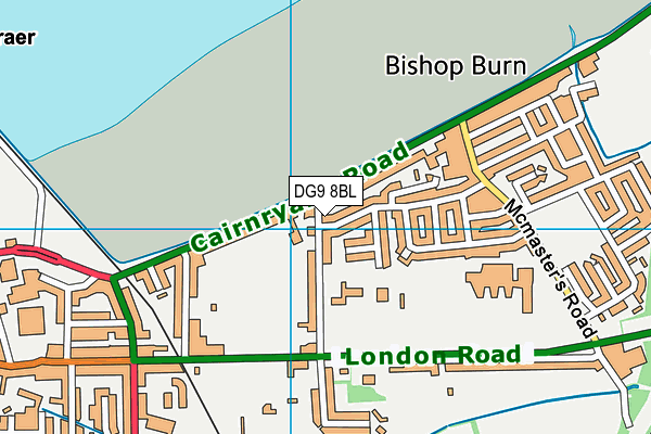 DG9 8BL map - OS VectorMap District (Ordnance Survey)