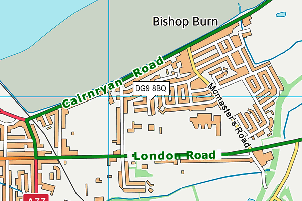 DG9 8BQ map - OS VectorMap District (Ordnance Survey)