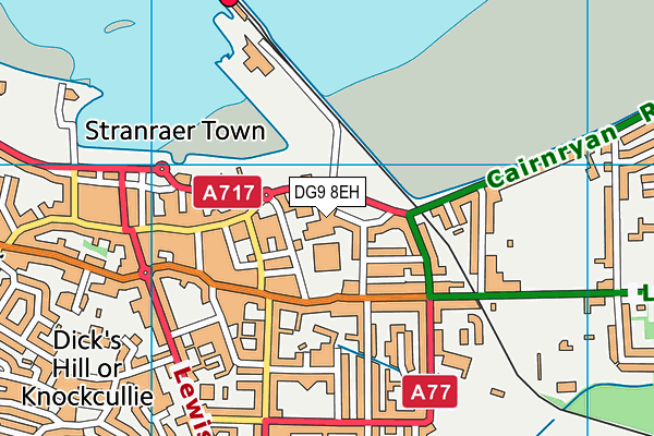 DG9 8EH map - OS VectorMap District (Ordnance Survey)