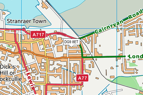 DG9 8ET map - OS VectorMap District (Ordnance Survey)