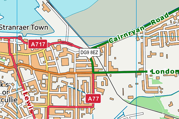 DG9 8EZ map - OS VectorMap District (Ordnance Survey)
