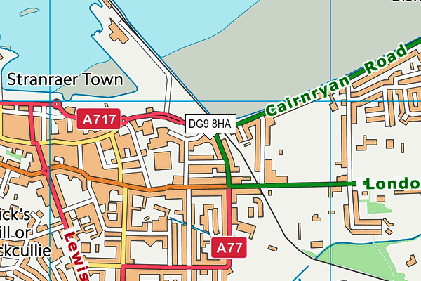 DG9 8HA map - OS VectorMap District (Ordnance Survey)