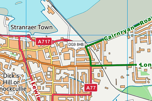 DG9 8HB map - OS VectorMap District (Ordnance Survey)