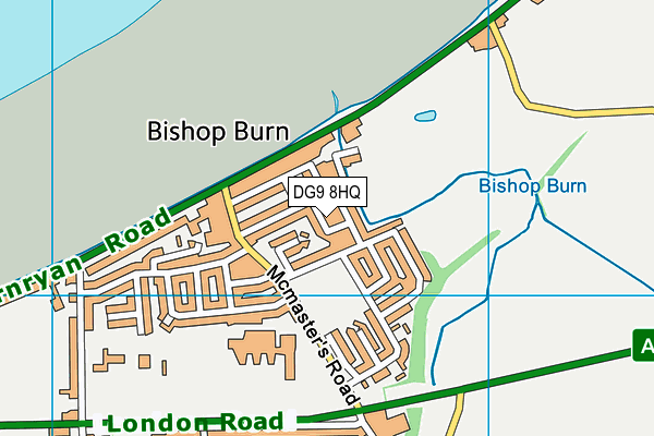 DG9 8HQ map - OS VectorMap District (Ordnance Survey)