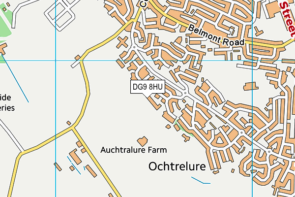 DG9 8HU map - OS VectorMap District (Ordnance Survey)