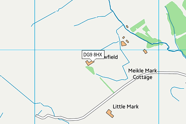 DG9 8HX map - OS VectorMap District (Ordnance Survey)