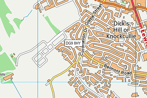 DG9 8HY map - OS VectorMap District (Ordnance Survey)