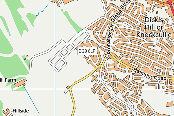 DG9 8LP map - OS VectorMap District (Ordnance Survey)