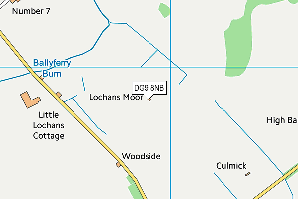 DG9 8NB map - OS VectorMap District (Ordnance Survey)